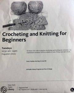 crocheting